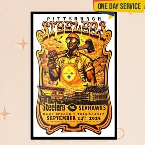 Steelers Vs Seahawks Home Opener 2025 Season Poster